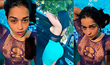 Ojos Verdes Dominicana Aidelis Estrella Mostrando Su 2 Tetas Enormes