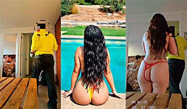 😱 Cris Rojas Folla Estando El Trabajador En Su Popia Casa